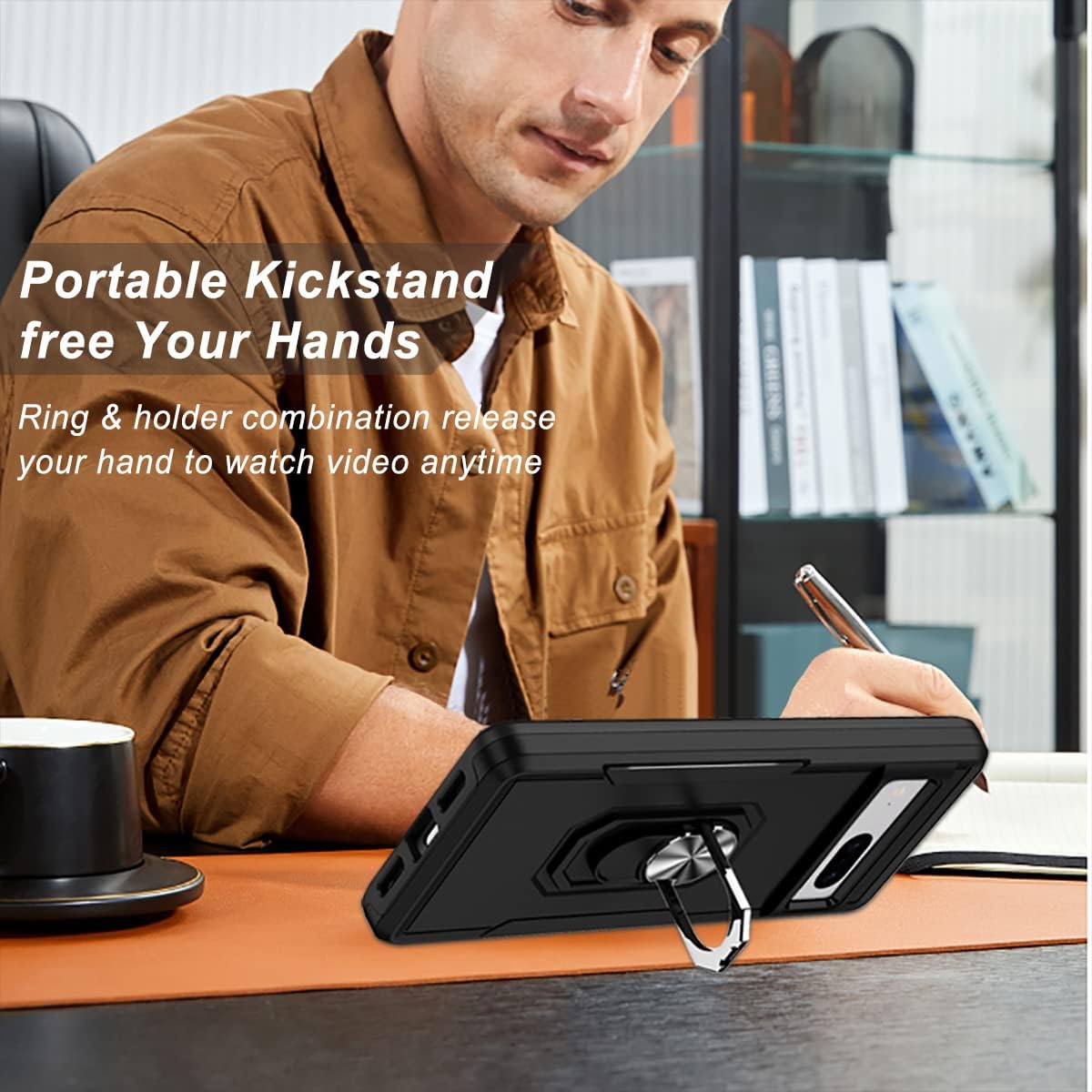 Heavy Duty Ring Case for Google Pixel 7A Heavy Duty Ring Case for Google Pixel 7A
